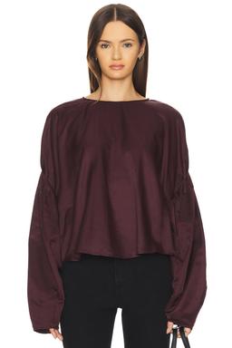 Anika Top in Burgundy