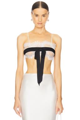 Front Bow Tie Lace Bra