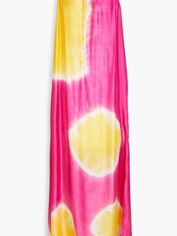Grace tie-dyed satin maxi dress