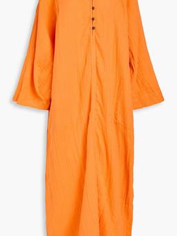 Phoebe crinkled cotton-gauze maxi dress