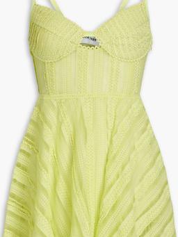 Limmey cutout stretch-lace mini dress